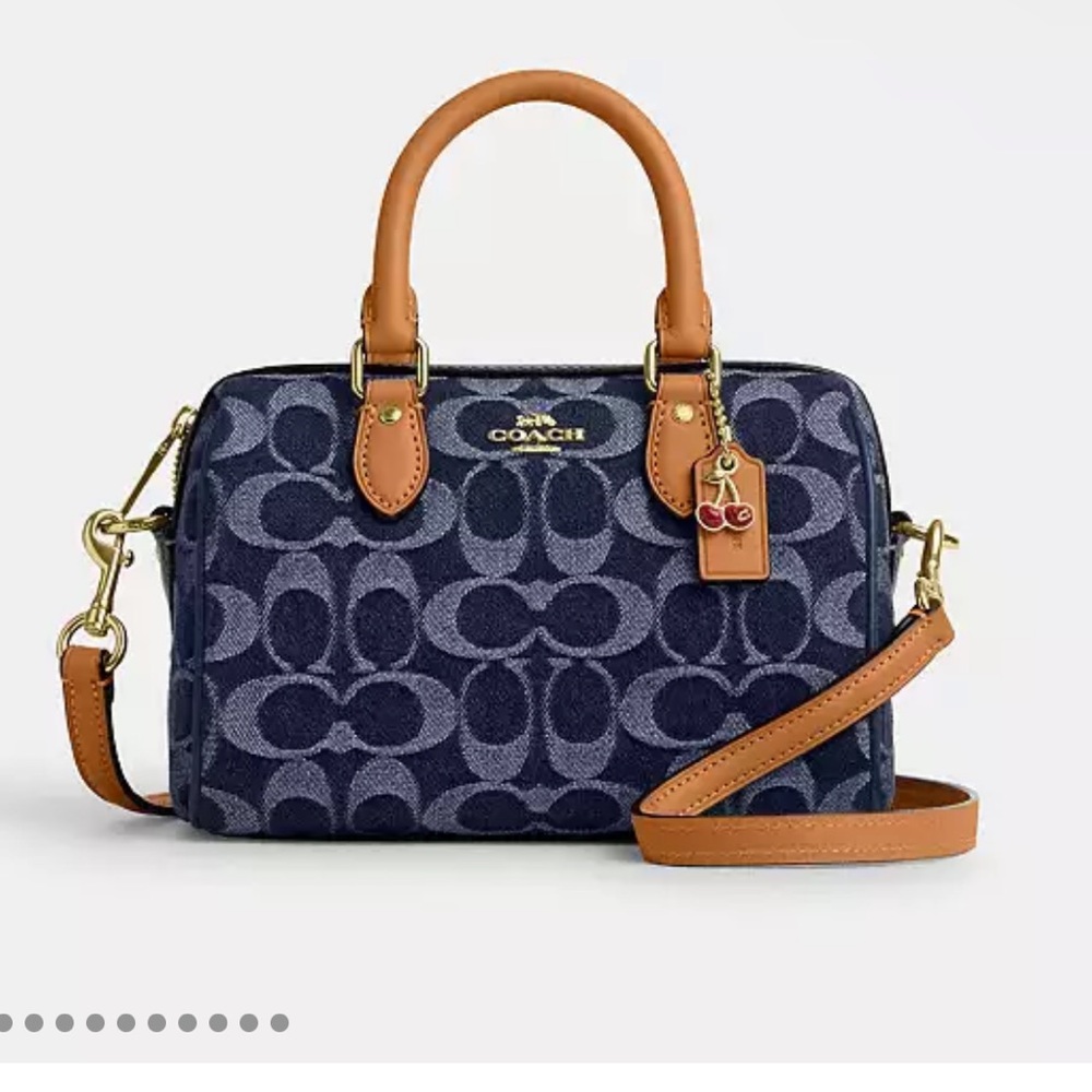 Coach Mini Rowan Denim Bag